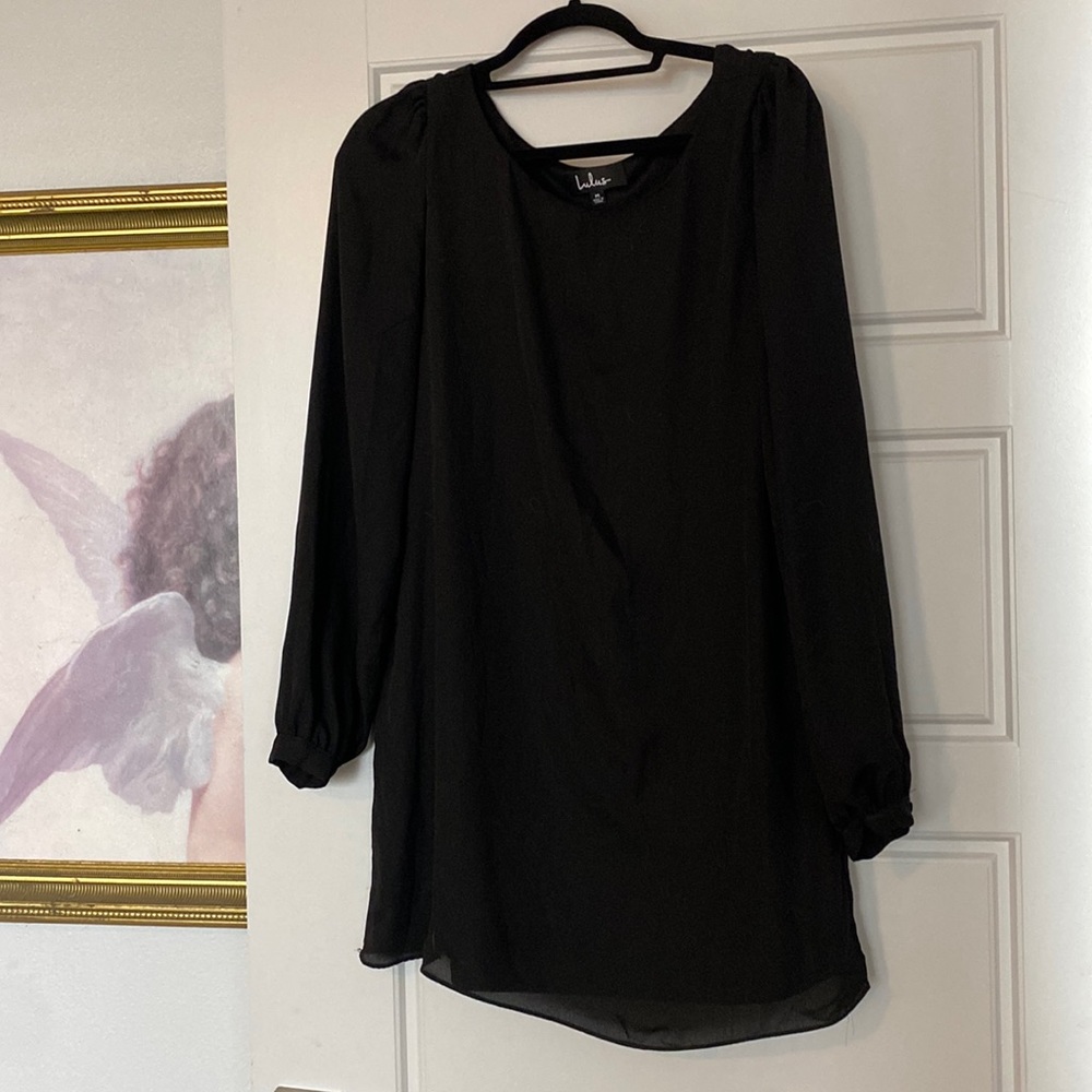 Lulu’s Long Sleeve Black Dress